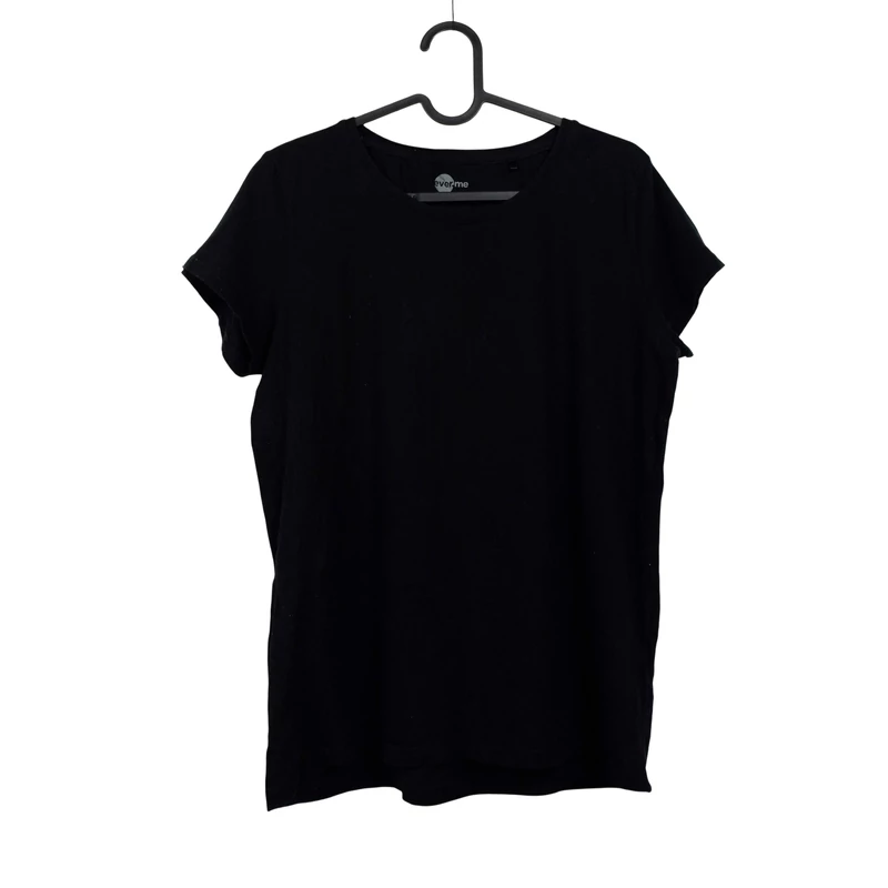 Everme, fekete színű, rövid ujjú női felső, L méret