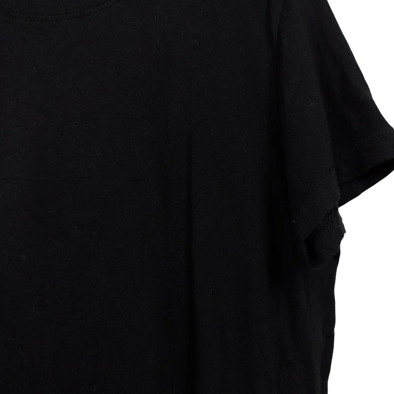 SU, fekete színű, rövid ujjú női felső, S méret