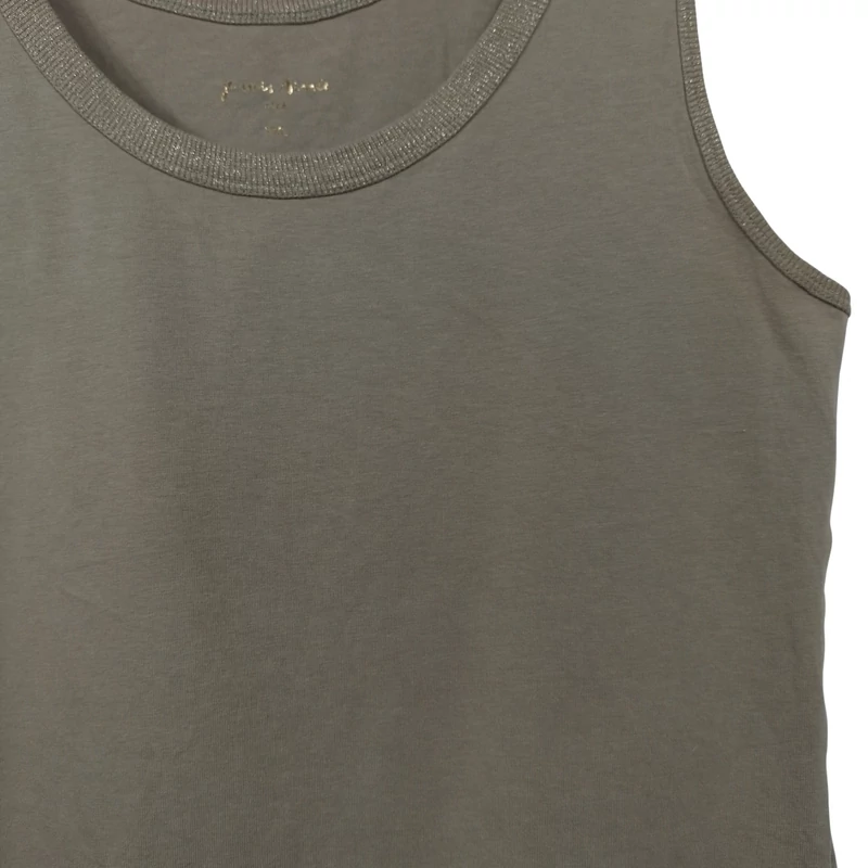 Je suis Aimée, kekizöld színű, ujjatlan női felső, L méret