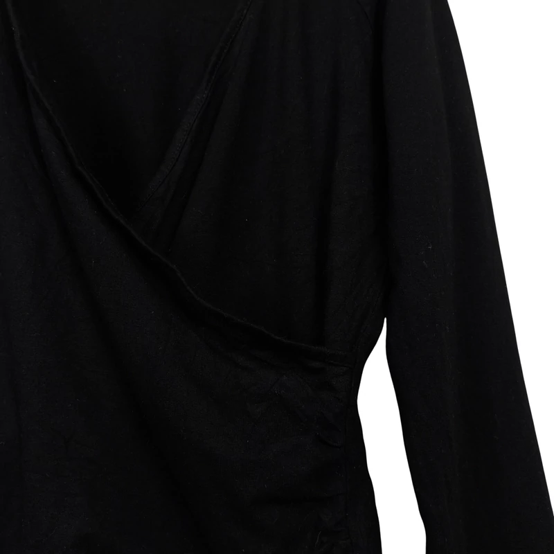 King Louie, fekete színű, hosszú ujjú női felső, S méret