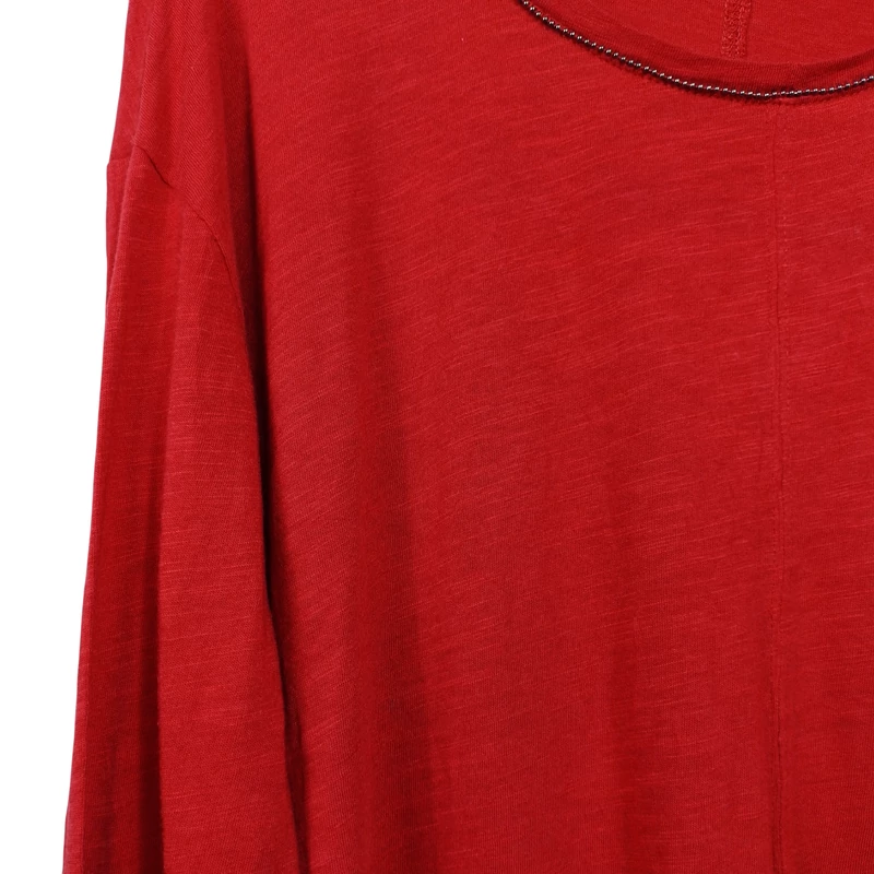 s.Oliver, piros színű, hosszú ujjú női felső, M méret