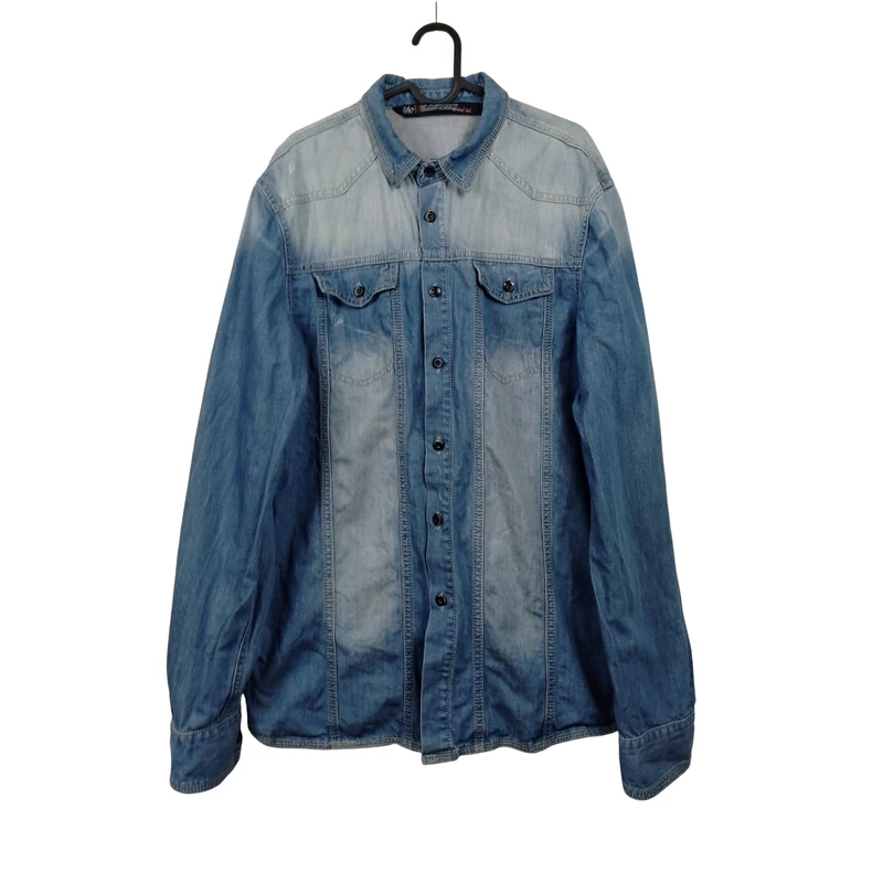 Glostrory, kék színű, hosszú ujjú női felső, XL méret