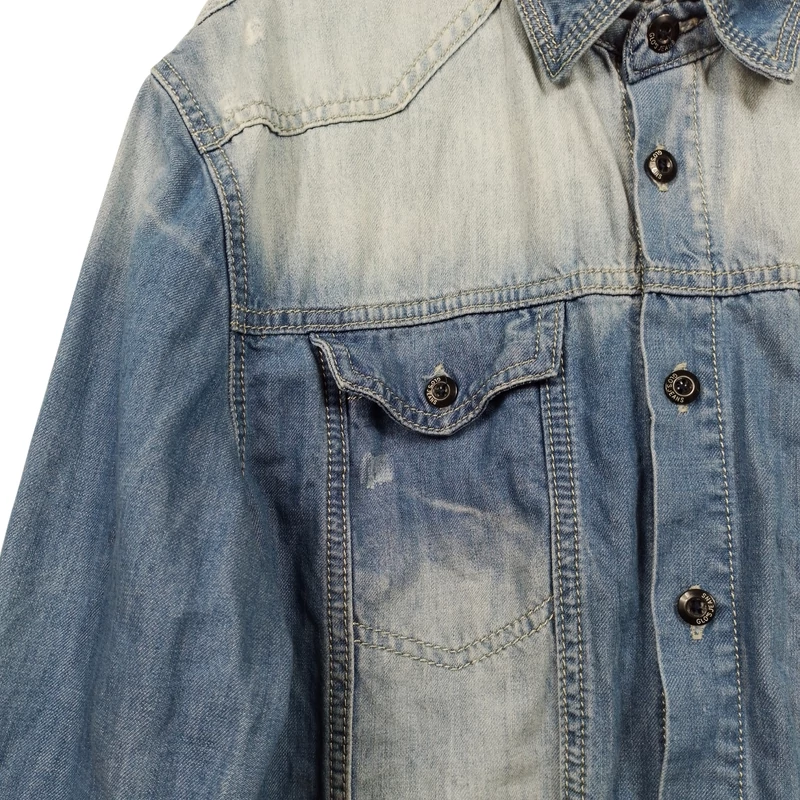 Glostrory, kék színű, hosszú ujjú női felső, XL méret