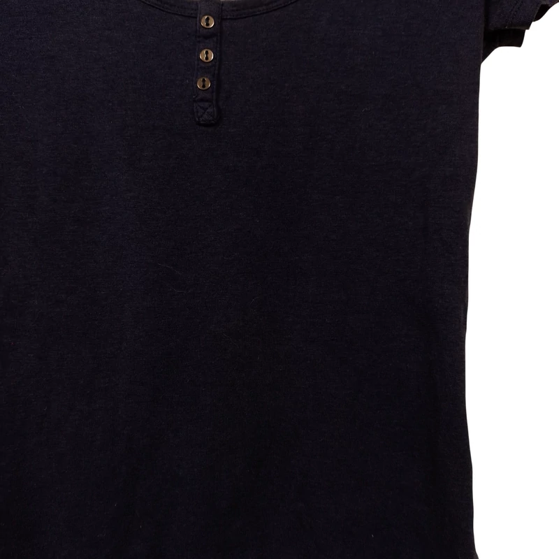 Jennyfer, sötétkék színű, rövid ujjú női felső, XS méret