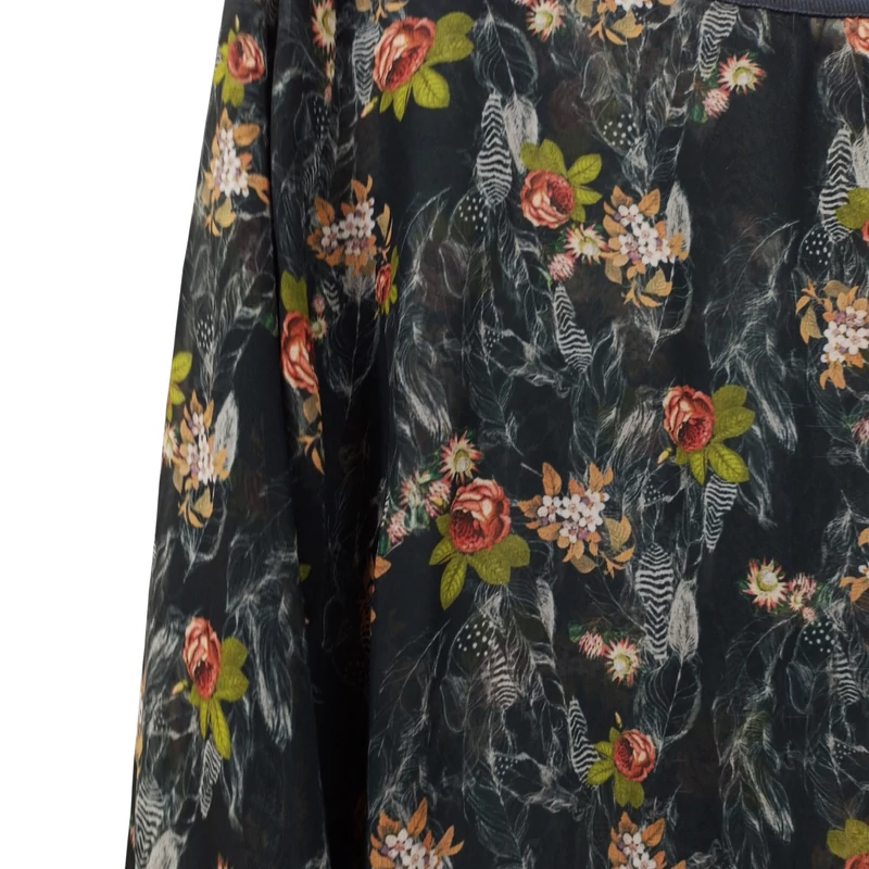 Mintás, hosszú ujjú női felső, M méret