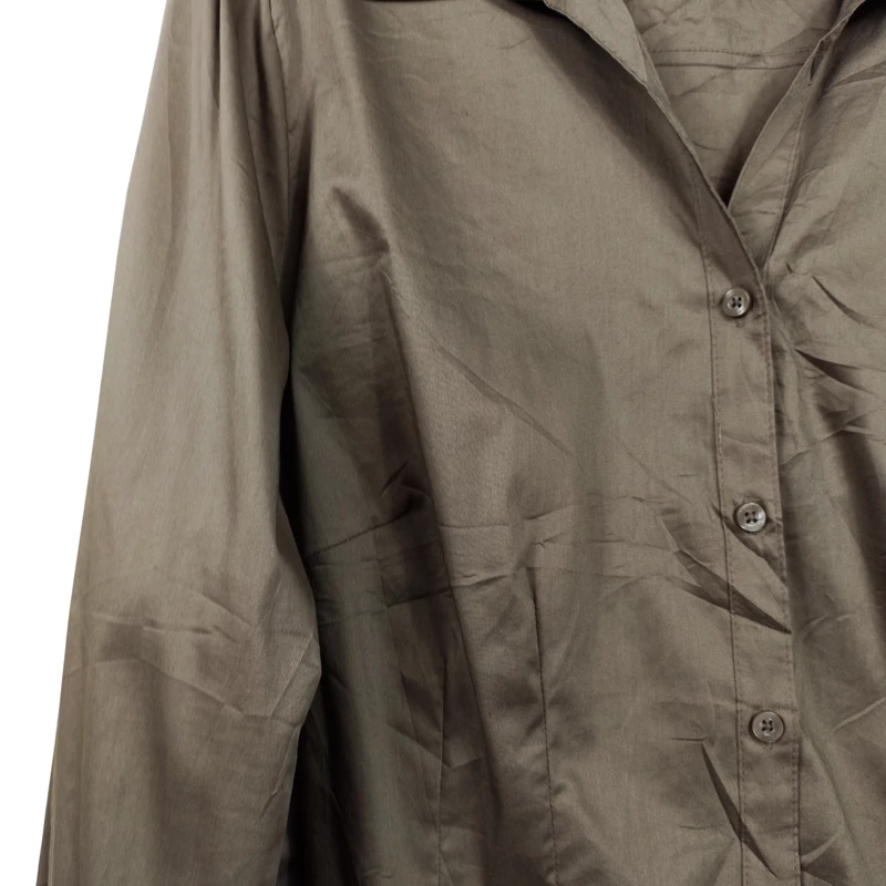 C&A, bronz színű, hosszú ujjú női felső, L méret