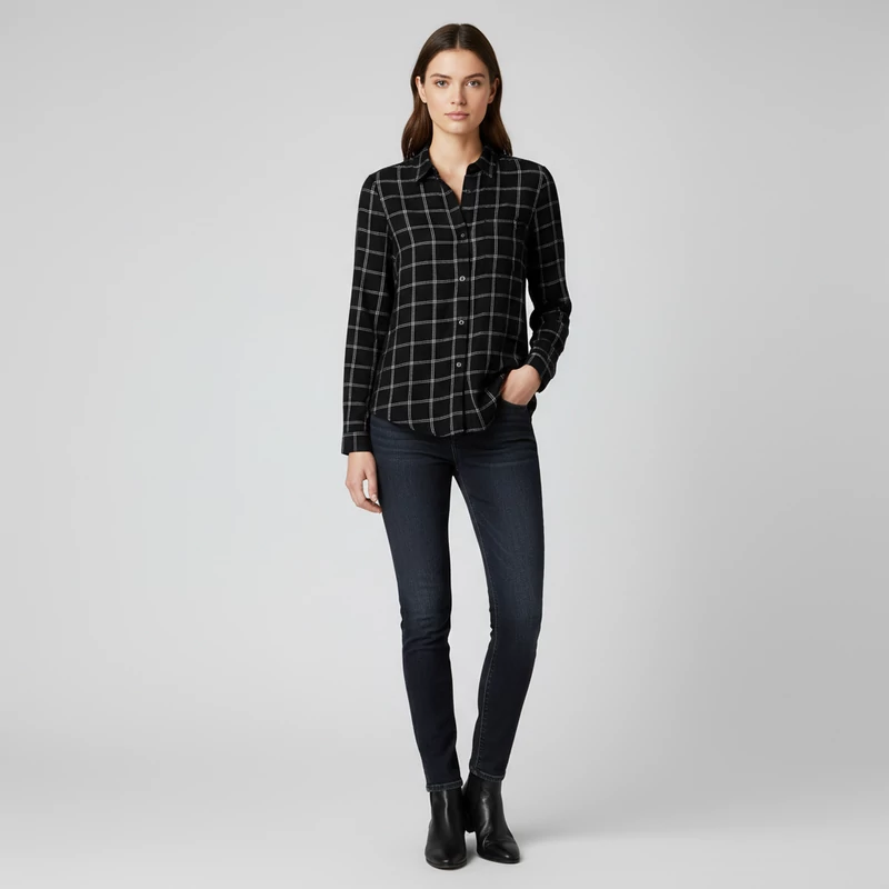 C&A, mintás, hosszú ujjú női felső, S méret