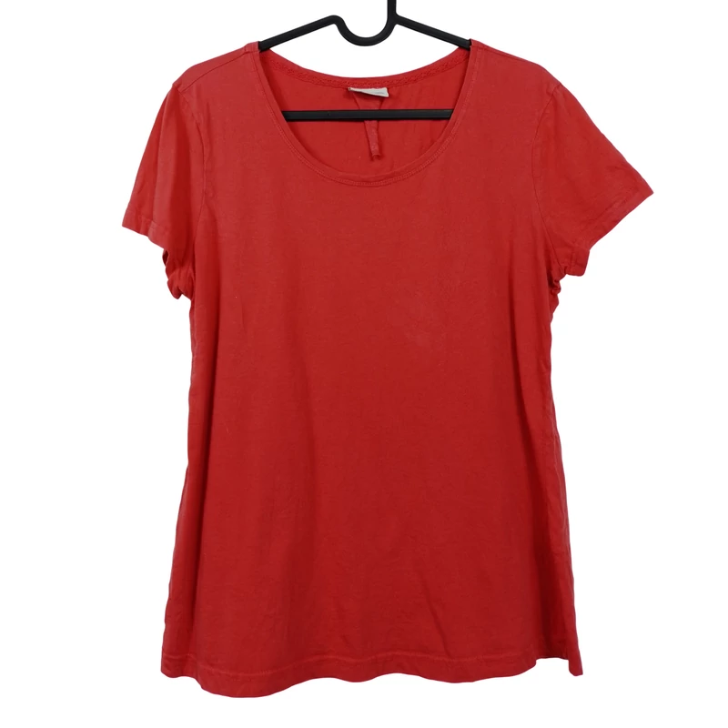 Street One, világospiros színű, rövid ujjú női felső, M méret