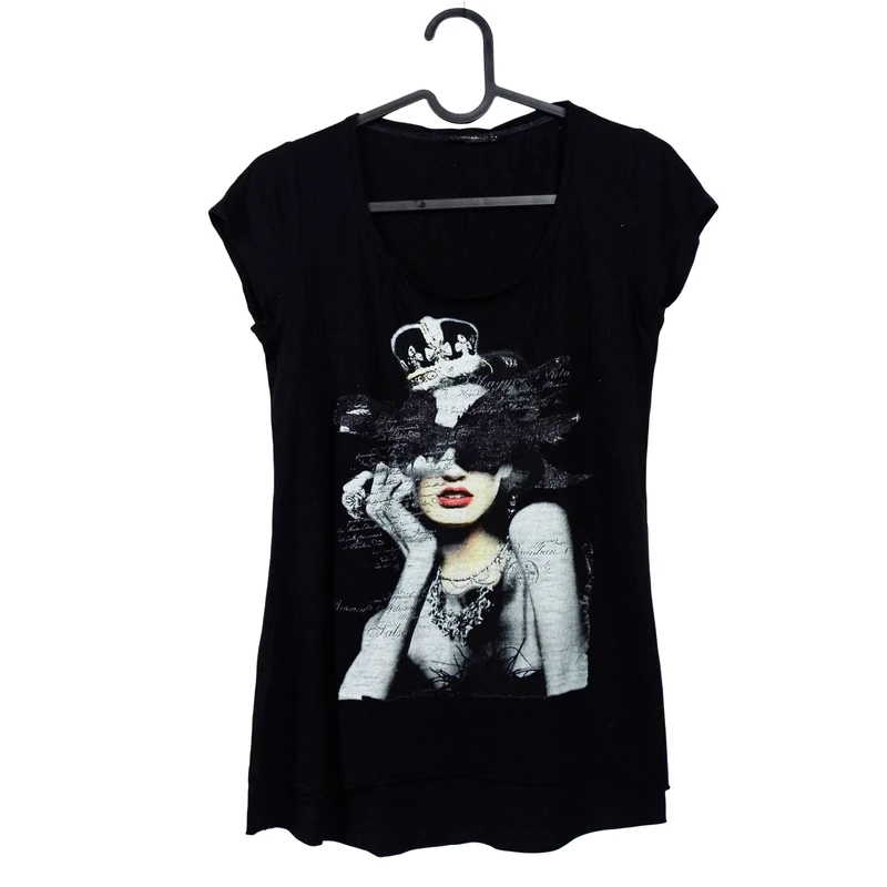 Salsa Life, mintás, rövid ujjú női felső, S méret