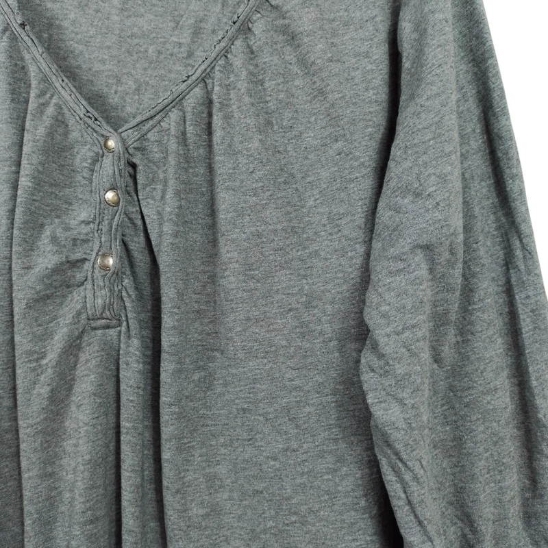 Woman, világosszürke színű, 3/4-es ujjú női felső, XL méret