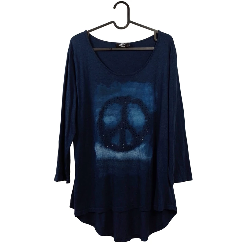 Gina Benotti, mintás, hosszú ujjú női felső, M méret