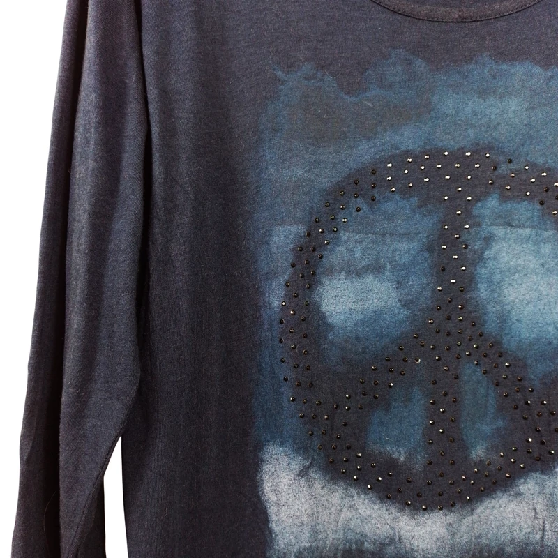 Gina Benotti, mintás, hosszú ujjú női felső, M méret