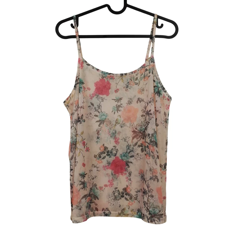 Mintás, ujjatlan női felső, L méret