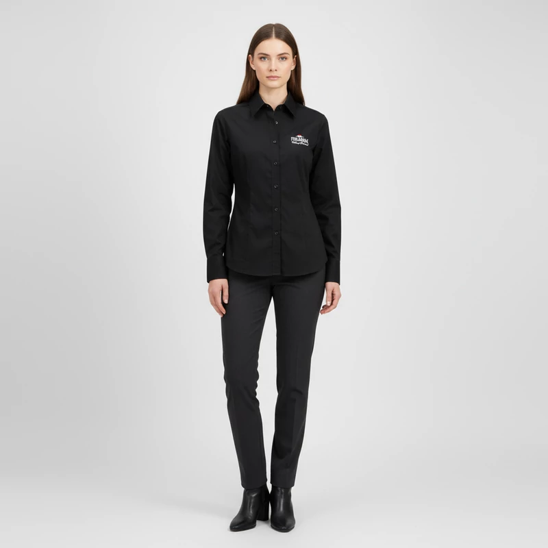 Finlandia, fekete színű, hosszú ujjú női felső, M méret