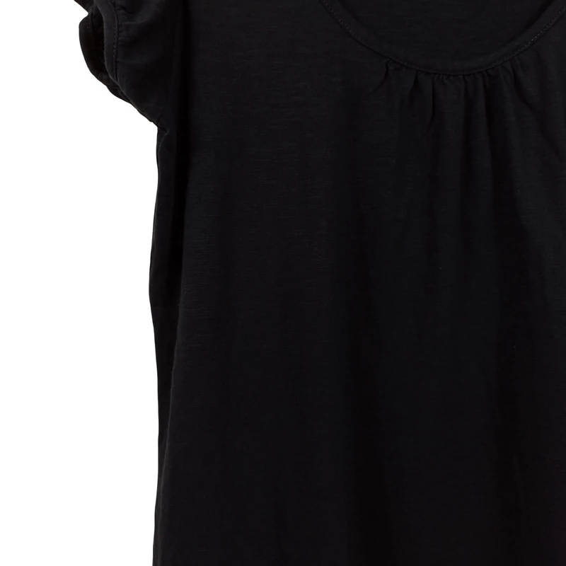 Camaïeu, sötétkék színű, rövid ujjú női felső, M méret