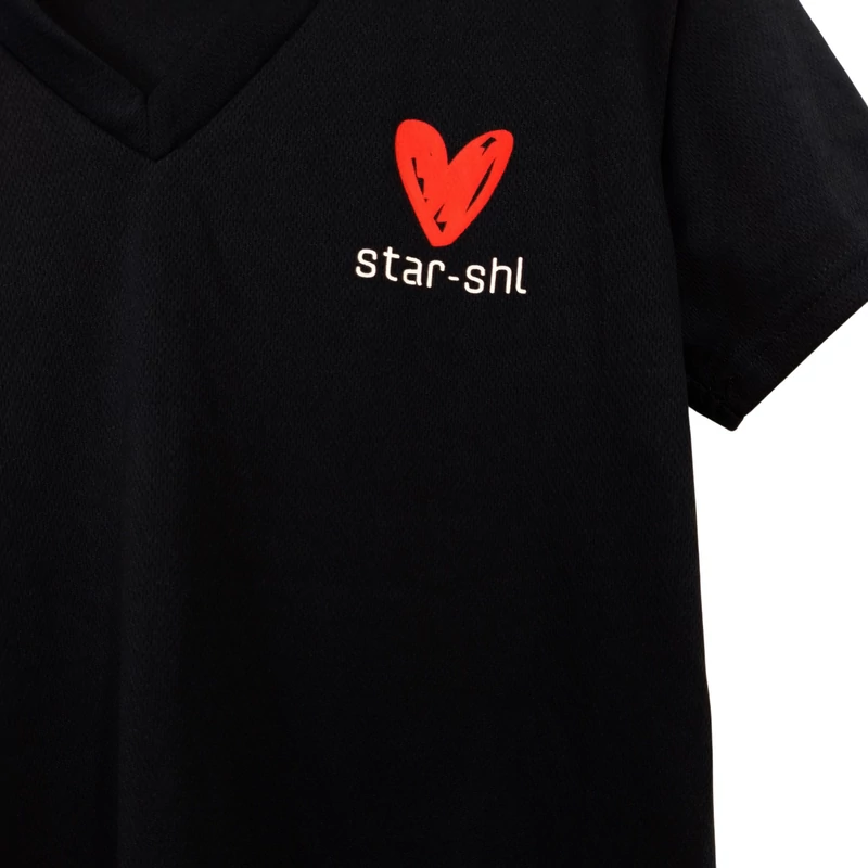 Mintás, rövid ujjú női felső, S méret