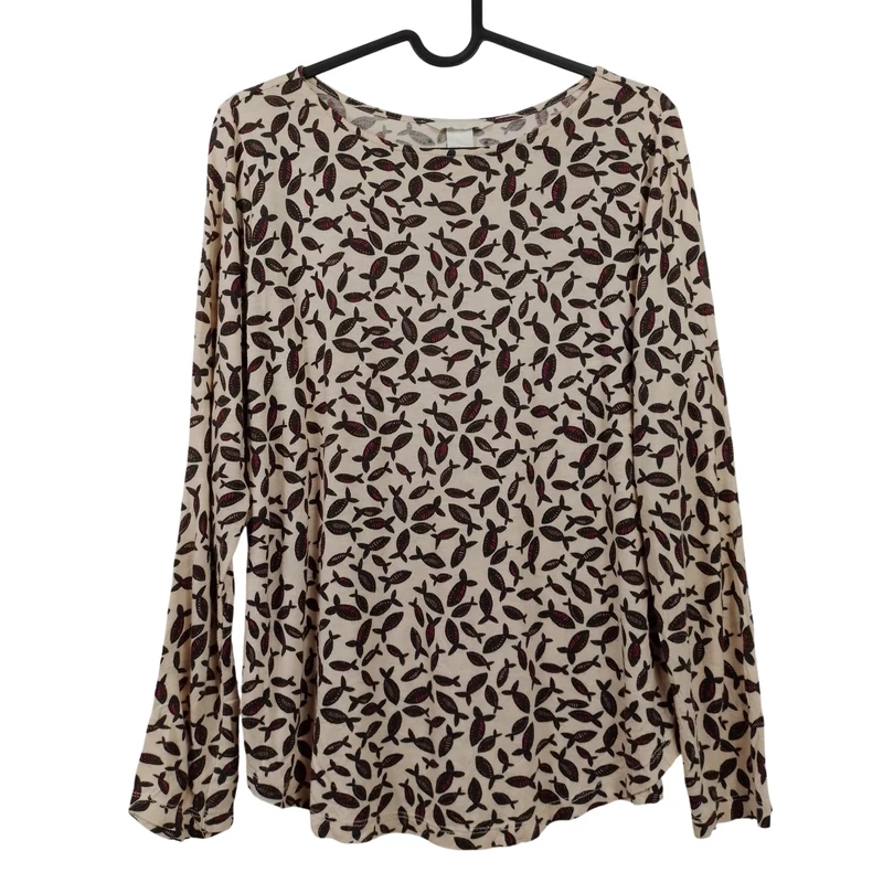 H&M, mintás, hosszú ujjú női felső, M méret
