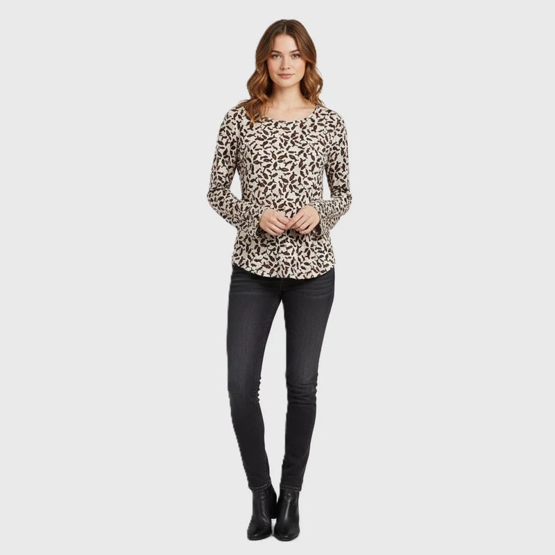 H&M, mintás, hosszú ujjú női felső, M méret