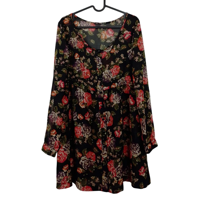 H&M, mintás, hosszú ujjú női felső, M méret