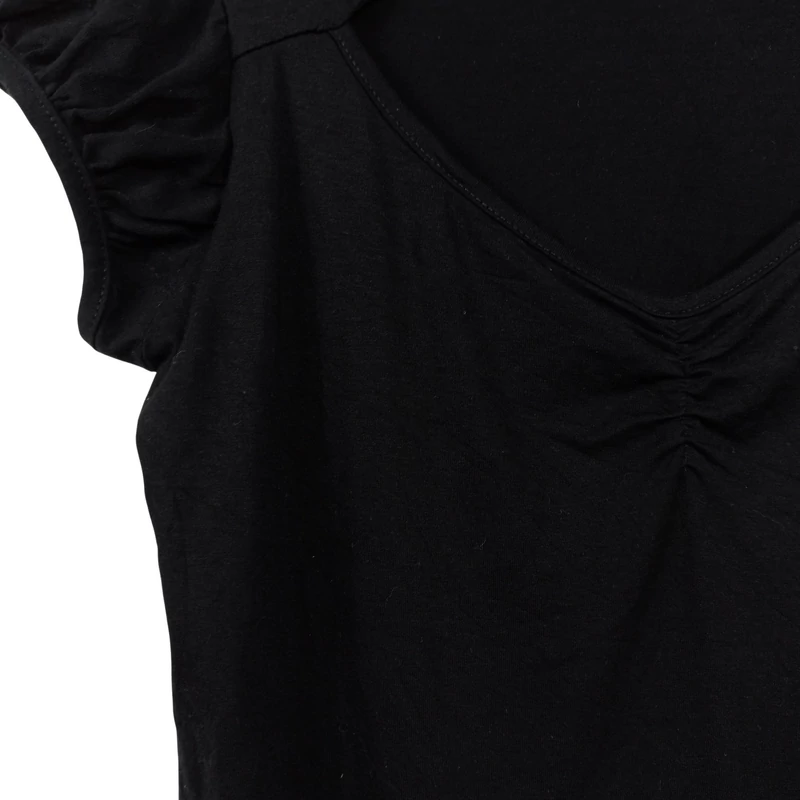 Bodyright, fekete színű, rövid ujjú női felső, M méret