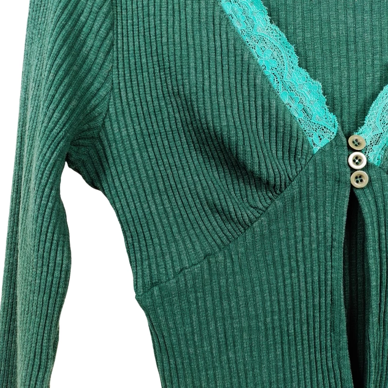 Urban Outfitters, zöld színű, hosszú ujjú női felső, S méret