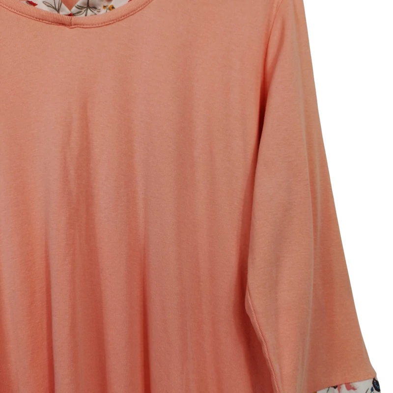 Damart, halvány rózsaszínű, hosszú ujjú női felső, L méret