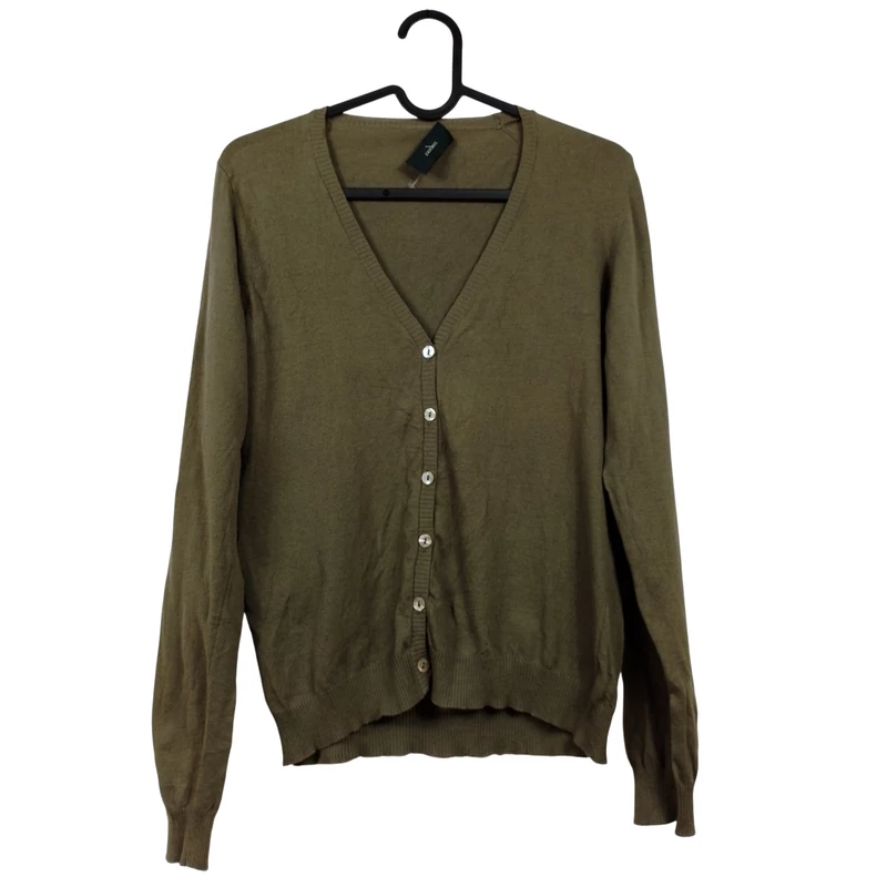 Zanone, olajzöld színű, hosszú ujjú női felső, M méret