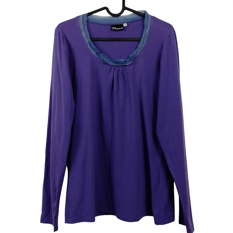 Pescara, lila színű, hosszú ujjú női felső, L méret