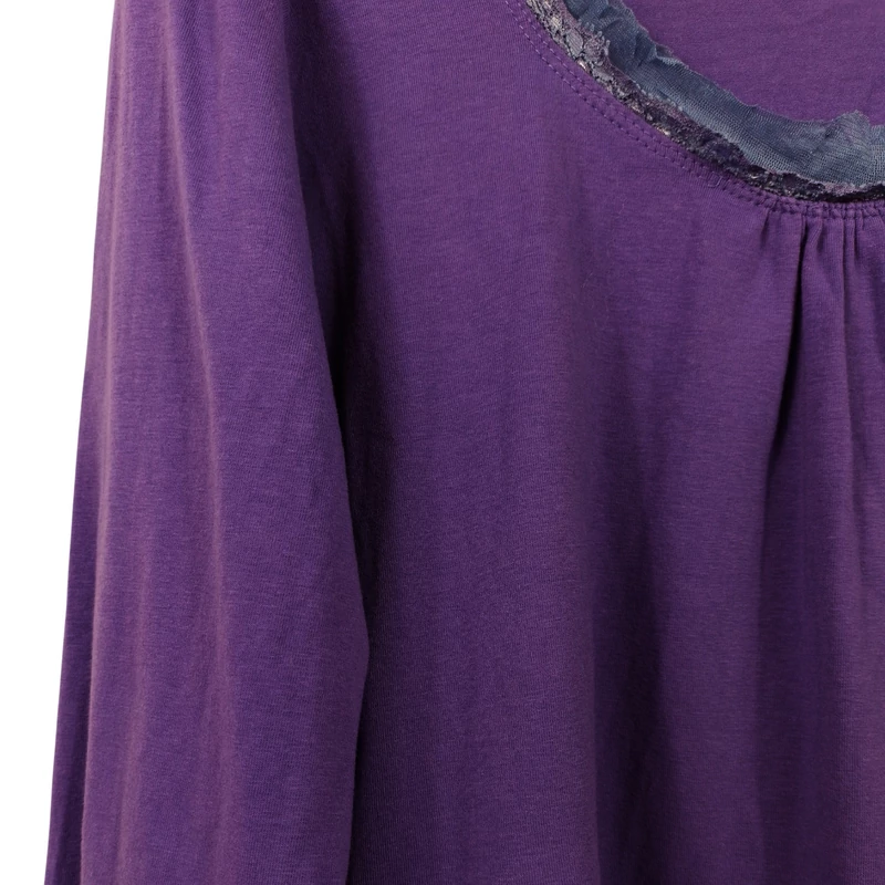 Pescara, lila színű, hosszú ujjú női felső, L méret