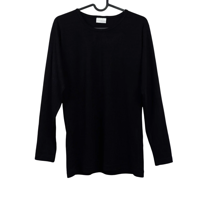 Vroom&Dreesmann, fekete színű, hosszú ujjú női felső, L méret
