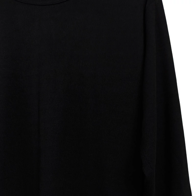 Vroom&Dreesmann, fekete színű, hosszú ujjú női felső, L méret