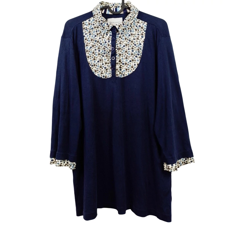 Bexleys, mintás, hosszú ujjú női felső, XL méret