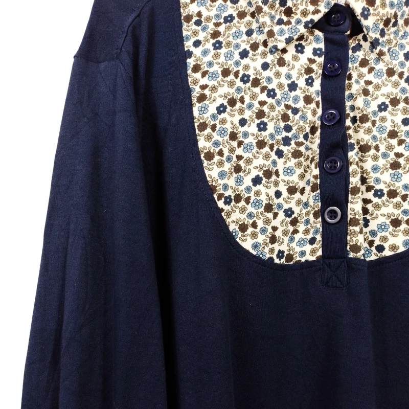 Bexleys, mintás, hosszú ujjú női felső, XL méret