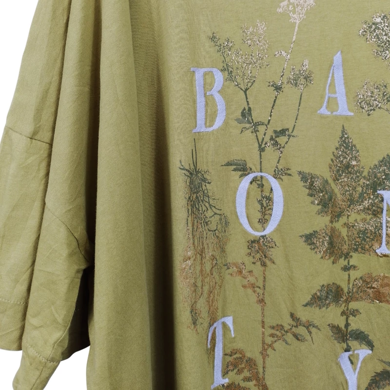 Mintás, rövid ujjú női felső, 4XL méret