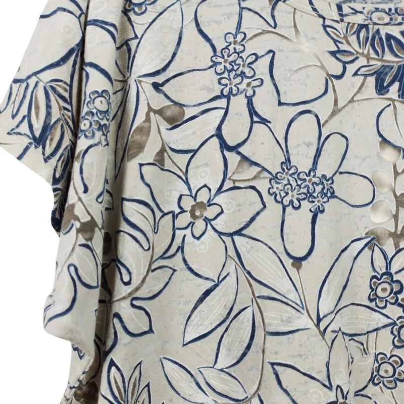 Mintás, rövid ujjú női felső, XL méret