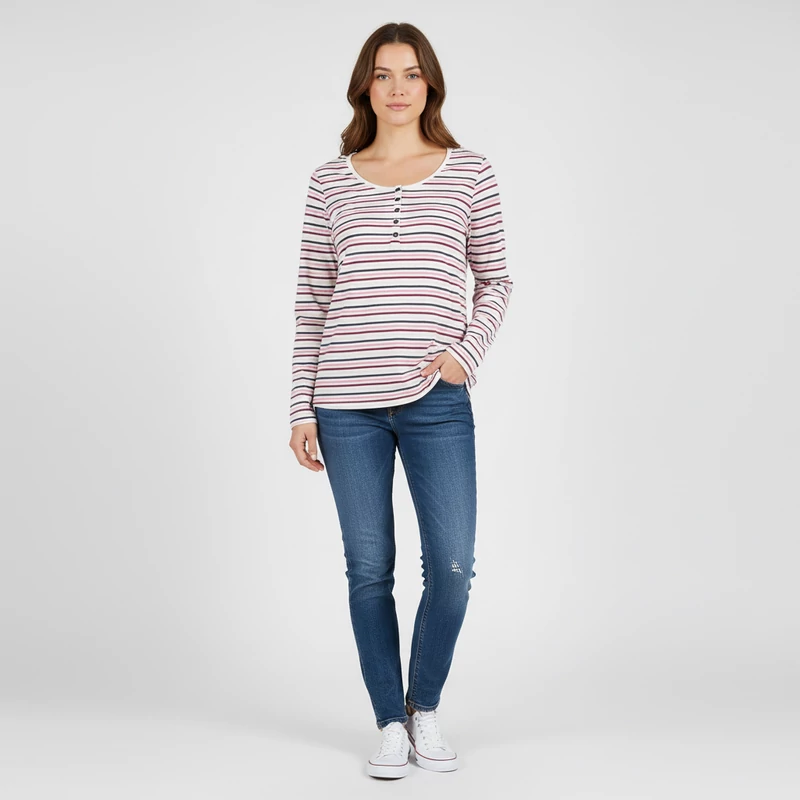 Lingerie, mintás, hosszú ujjú női felső, S méret