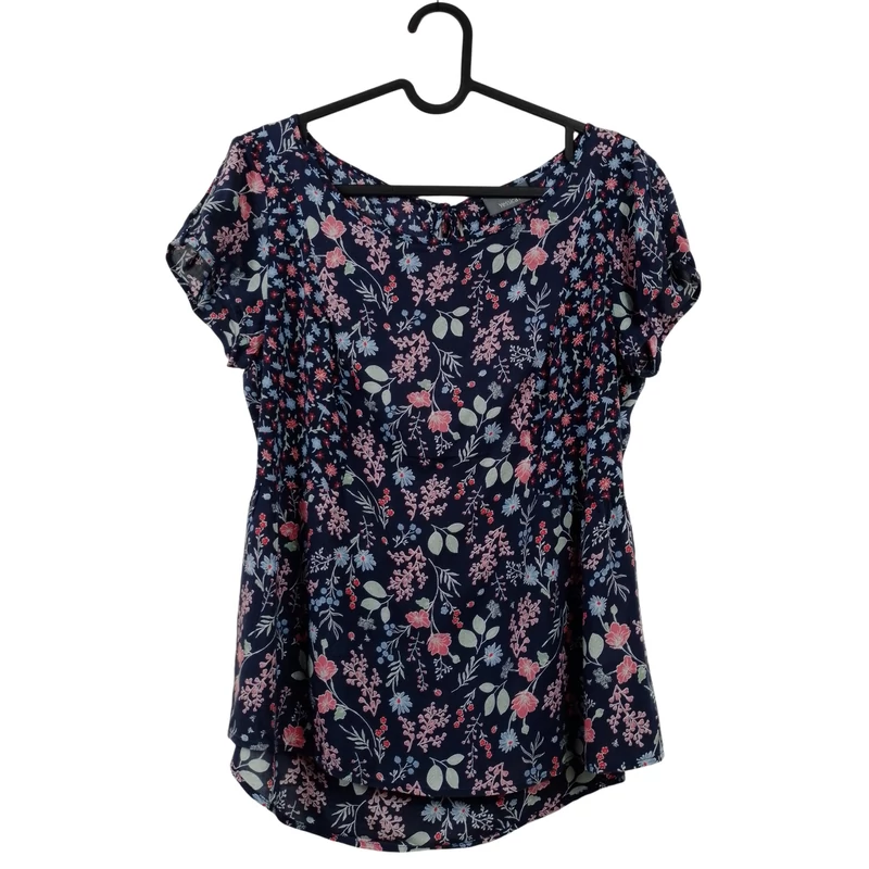 C&A, mintás, rövid ujjú női felső, M méret