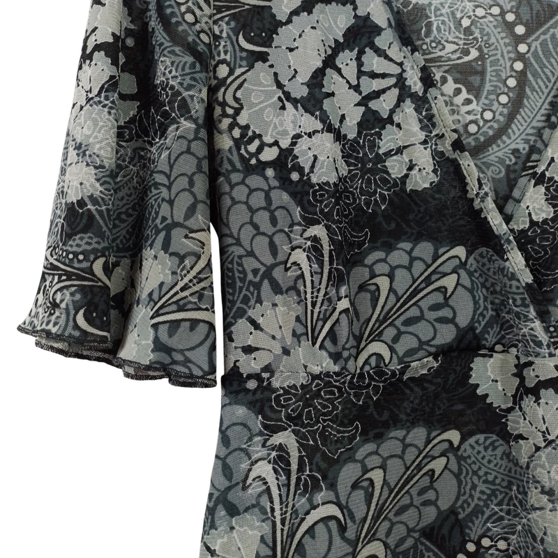 Esprit, mintás, rövid ujjú női felső, M méret