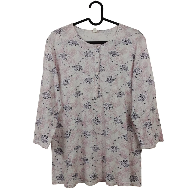 Mintás, hosszú ujjú női felső, M méret