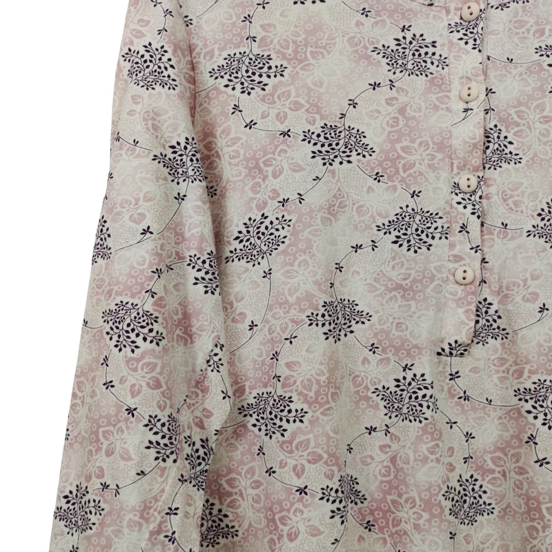 Mintás, hosszú ujjú női felső, M méret