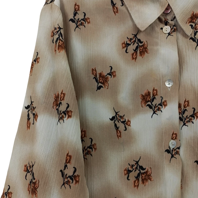 Mintás, hosszú ujjú női felső, XL méret