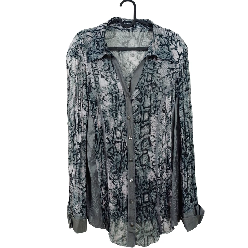 Gerry Weber, mintás, hosszú ujjú női felső, XL méret