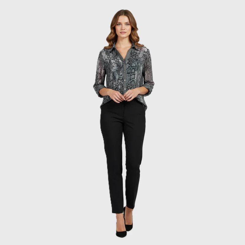 Gerry Weber, mintás, hosszú ujjú női felső, XL méret