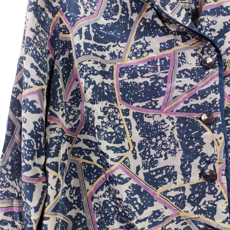 Mintás, hosszú ujjú női felső, L méret