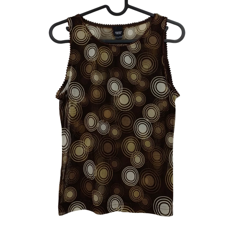 Esprit, mintás, ujjatlan női felső, S méret