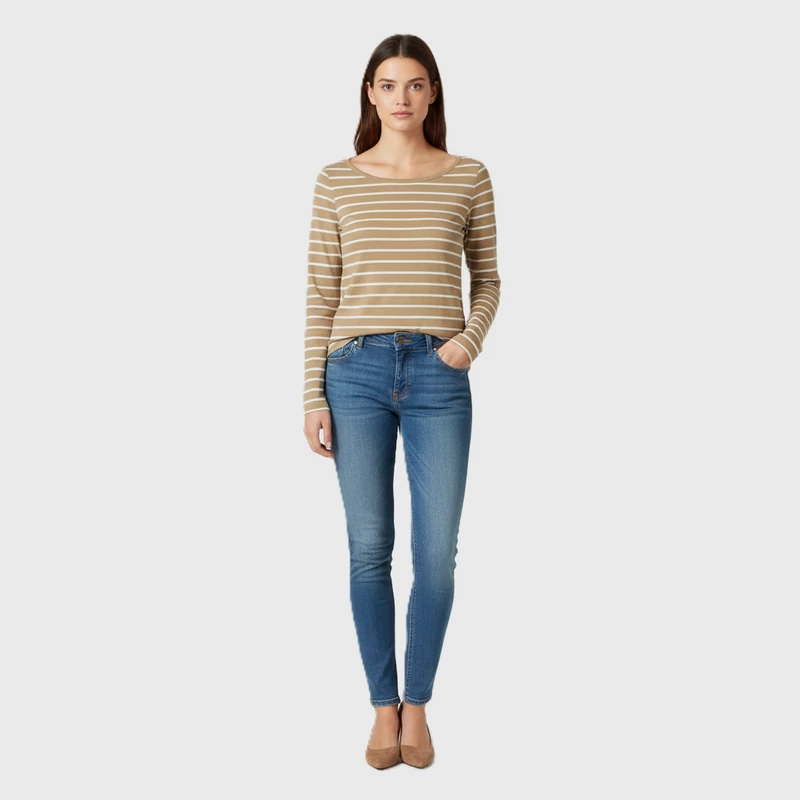 Esprit, mintás, hosszú ujjú női felső, S méret