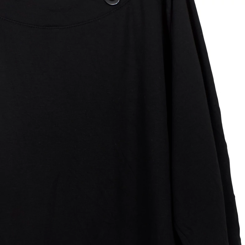 New K., fekete színű, hosszú ujjú női felső, XL méret