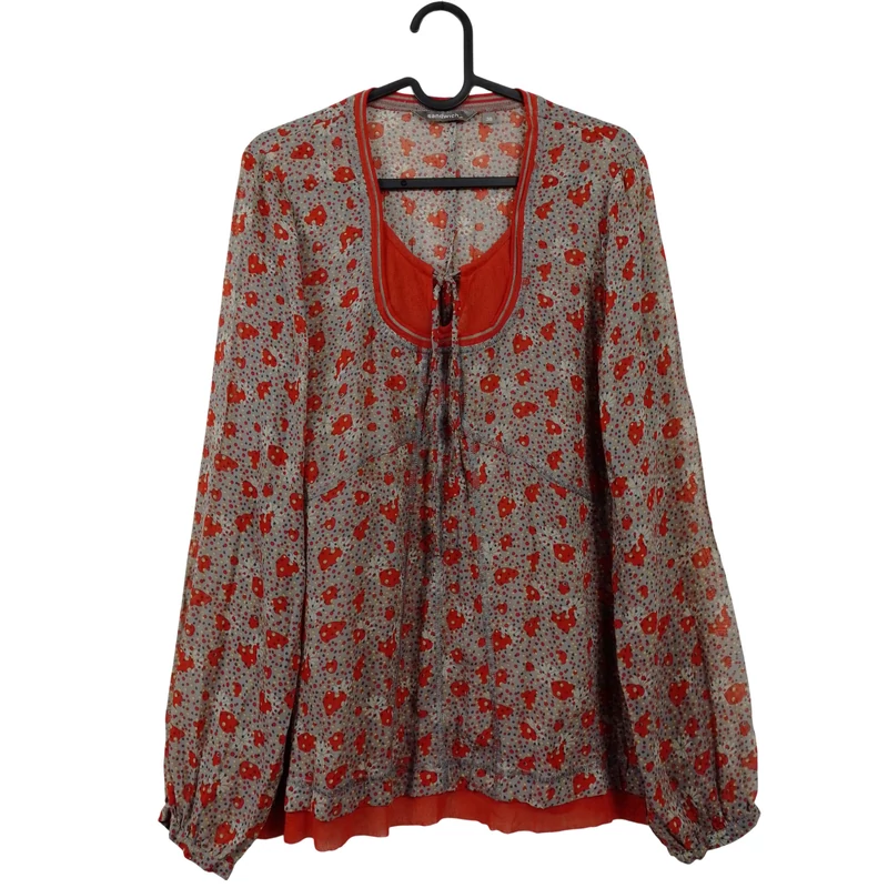 Sandwich, mintás, hosszú ujjú női felső, M méret