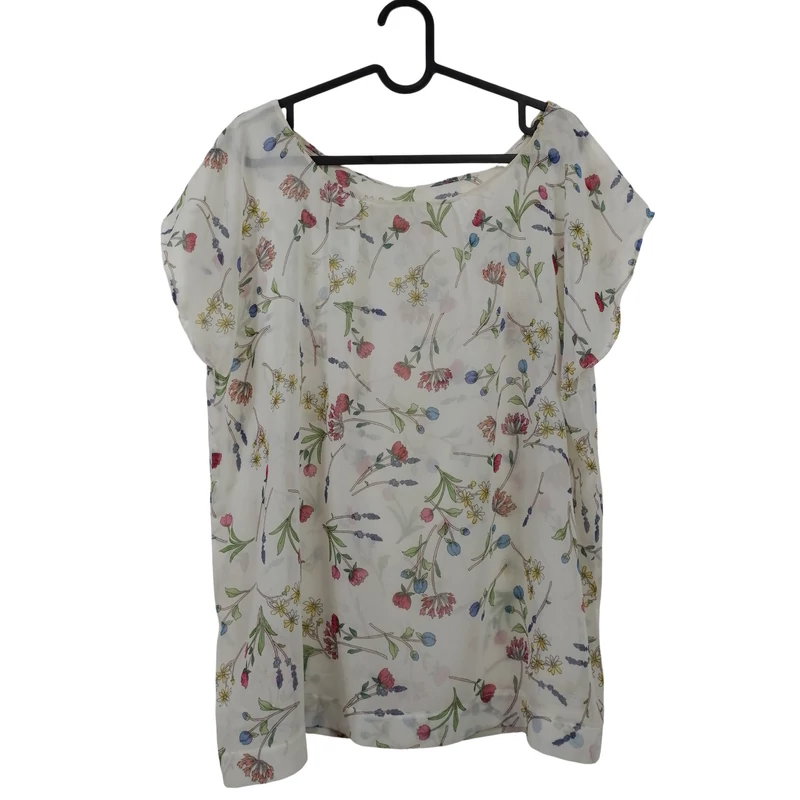 Mintás, rövid ujjú női felső, XL méret