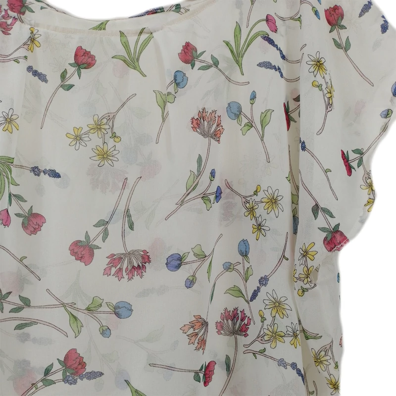 Mintás, rövid ujjú női felső, XL méret